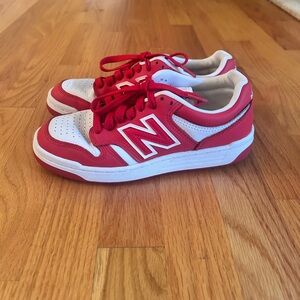 New Balance Sneakers in Red and White